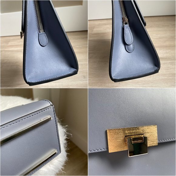 Balenciaga Le Dix Zip Cartable S Shoulder Bag, Color Gris Graphite - Picture 10 of 13